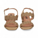 SANDALIA 2 TIRAS ONDAS CAMEL