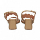 SANDALIA 2 TIRAS ONDAS CAMEL