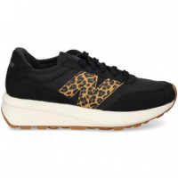 Deportivo N Leopardo Ante+malla Negro  NEW BALANCE
