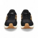 DEPORTIVO N LEOPARDO ANTE+MALLA NEGRO