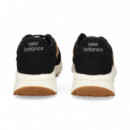 DEPORTIVO N LEOPARDO ANTE+MALLA NEGRO