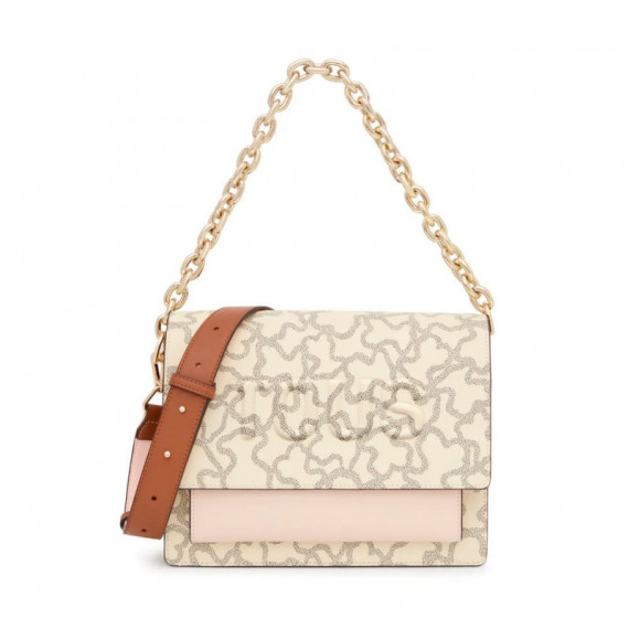 Bandolera TOUS Kaos Icon Beige Multicolor con Logo