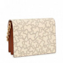 Bandolera TOUS Kaos Icon Beige Multicolor con Logo