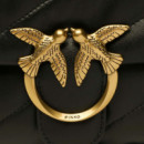Bandolera Acolchada Mini PINKO Love Puff Negra