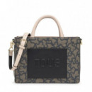 Bolso Shopping Mediano Amaya Kaos Icon Negro de TOUS