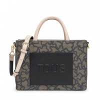 Bolso Shopping Mediano Amaya Kaos Icon Negro de TOUS