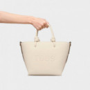 Bolso Capazo Pequeño la Rue New Beige de TOUS