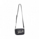 Mini Bolso de Mano con Pedrería  KARL LAGERFELD
