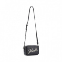 Mini Bolso de Mano con Pedrería  KARL LAGERFELD