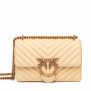 Bolso Love One Mini Dc Sheep Nappa Chevron  PINKO