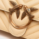 Bolso Love One Mini Dc Sheep Nappa Chevron  PINKO