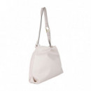 Bolso Shopper Efecto Piel con Logo Lc Ovalado  LOLA CASADEMUNT