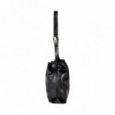 Bolso Shopper Efecto Piel con Logo Lc Ovalado  LOLA CASADEMUNT