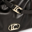 Bolso Shopper Efecto Piel con Logo Lc Ovalado  LOLA CASADEMUNT