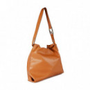 Bolso Shopper Efecto Piel con Logo Lc Ovalado  LOLA CASADEMUNT