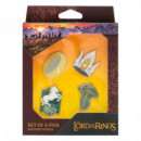 Set de 4 Pins el Señor de los Anillos  GRUPO ERIK