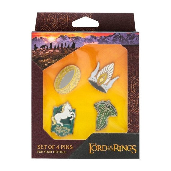 Set de 4 Pins el Señor de los Anillos  GRUPO ERIK