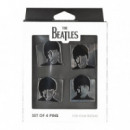 Set 4 Pins The Beatles  GRUPO ERIK