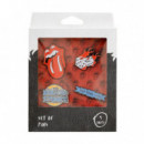 Set 4 Pins The Rolling Stones  GRUPO ERIK
