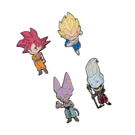 Set 4 Pins Dragon Ball Super  GRUPO ERIK