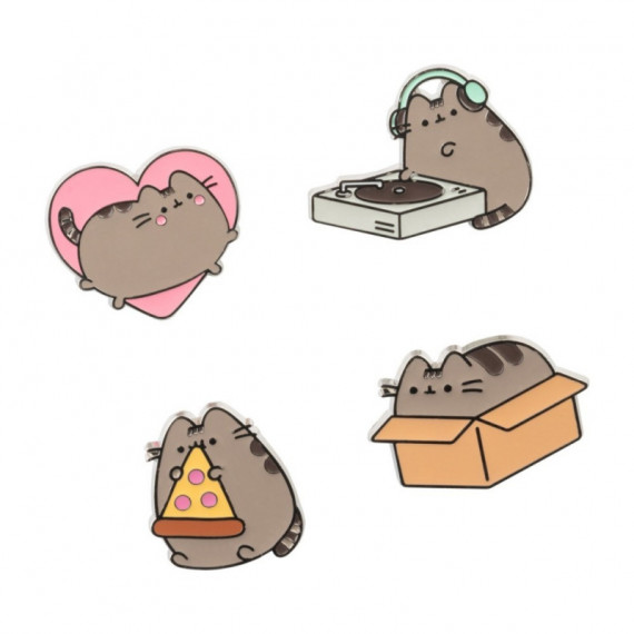 Set 4 Pins Pusheen  GRUPO ERIK