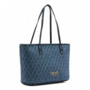 Bolso Tote de Denim con Jacquard  LIU JO