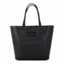 Bolso Shopper Desestructurado Pespuntes Monograma  LOLA CASADEMUNT