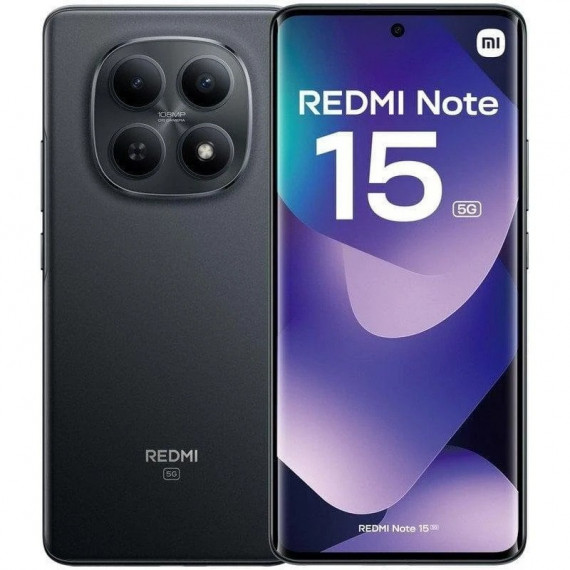 Smartphone XIAOMI Redmi Note 15 6.77" 8GB/256GB/108MP/NFC/5G Black