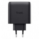 Cargador TRUST Maxo 3XUSB-C 1XUSB-A 65W + Cable Usb-c 2M Black