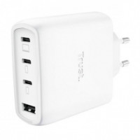 Cargador TRUST Maxo 3XUSB-C 1XUSB-A 65W + Cable Usb-c 2M White