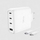 Cargador TRUST Maxo 3XUSB-C 1XUSB-A 65W + Cable Usb-c 2M White