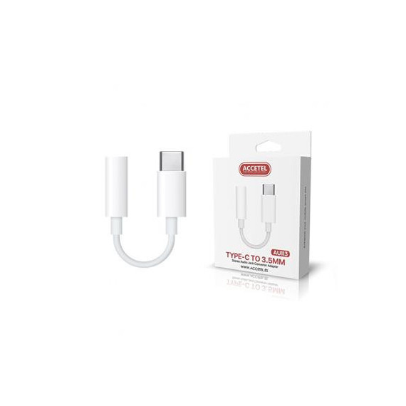 ACCETEL Adaptador Jack/H a Tipo C/M AU113