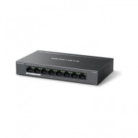 MERCUSYS MS108GP Switch Ethernet 8 Puertos con 7 Puertos+  Poe 1000MBPS 65W Largo Alcance 250M