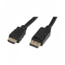 SURMEDIA DPHD15 CABLE DP A HDMI M-M 1,50 Mtrs. 4k 30hz  conexiones doradas