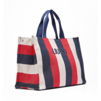 Bolso Tote Grande a Rayas  LIU JO