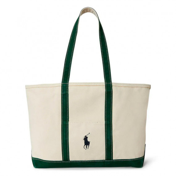 Bolso Tote de Loneta con Big Pony  RALPH LAUREN BAGS