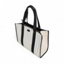 Bolso Shopper de Rayas  PEPE JEANS