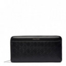 Cartera con Cremallera Larga Logotipo Emblemático Grabado  CALVIN KLEIN JEANS