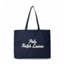 Bolso Tote de Loneta con Bordado  RALPH LAUREN BAGS