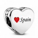 Charm en Plata de Ley Corazón España 792015_E033  PANDORA
