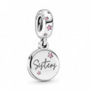 Charm Colgante en Plata de Ley Hermanas para Siempre 798012FPC  PANDORA