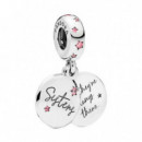 Charm Colgante en Plata de Ley Hermanas para Siempre 798012FPC  PANDORA