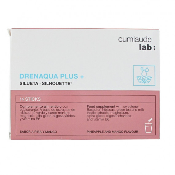 Cumlaude Lab: Drenaqua Plus+ 14 Sticks 2,88 G Sabor Piña y Mango  DERMOFARM