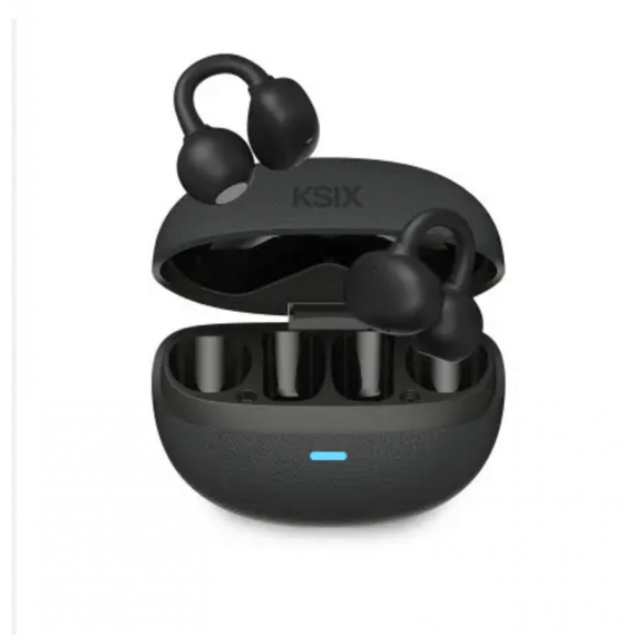 Auriculares Inalámbricos Ksix Clipon USB-C Autonomía 19h Llamadas Open Ear Negro BTW08N