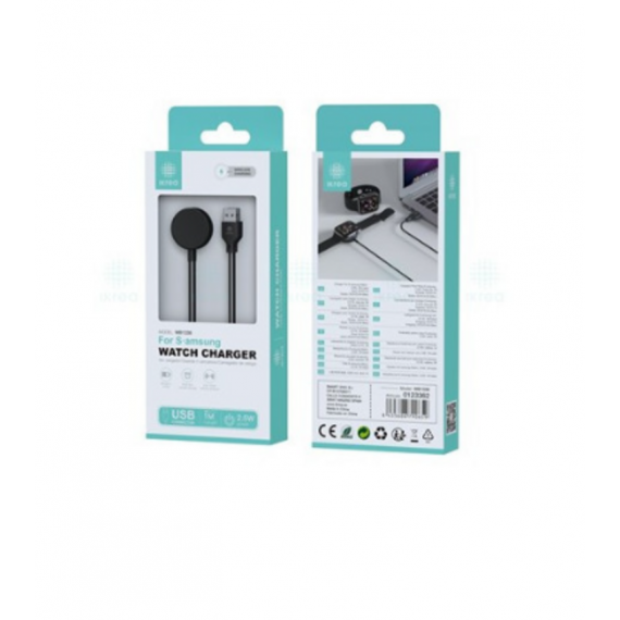 Cargador Magnético Inalámbrico Ikrea para Smartwatch Samsung Conector USB 2.5W 1M WB1336