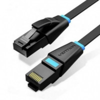 Cable de Red Plano VENTION CAT.6A Utp 2M Negro (ibjbh)