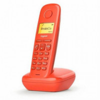 Teléfono Inalámbrico Dect GIGASET A170 Rojo | Pantalla Lcd 1.5" | Función de Alarma