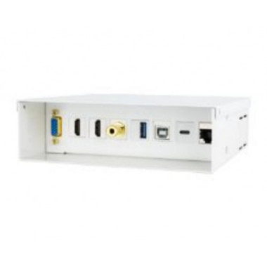 Caja de Conexiones Nanocable VGA/2HDMI/Jack/USB/RJ45 Cat.6A Blanco (10.35.0004)