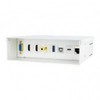 Caja de Conexiones NANOCABLE VGA/2HDMI/JACK/USB/RJ45 CAT.6A Blanco (10.35.0004)