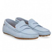 TOMMY HILFIGER - Flag Soft Suede Driver Loafer - C1O - F|FW0FW08558/C1O